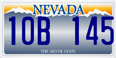 NV license plate 10B145