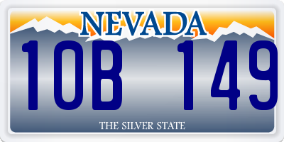 NV license plate 10B149