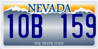 NV license plate 10B159