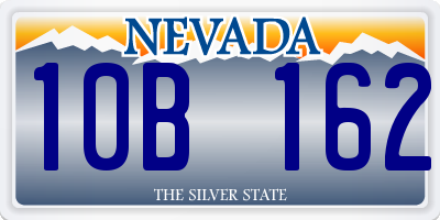 NV license plate 10B162