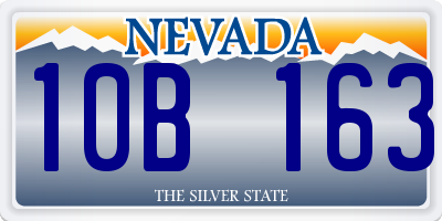 NV license plate 10B163