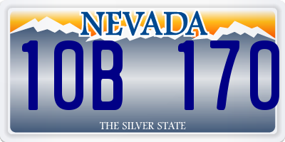 NV license plate 10B170