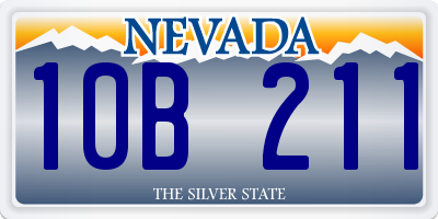 NV license plate 10B211