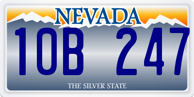 NV license plate 10B247