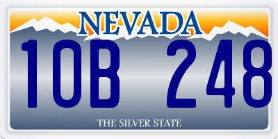 NV license plate 10B248