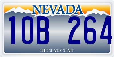NV license plate 10B264