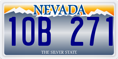 NV license plate 10B271