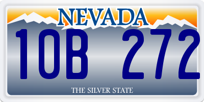 NV license plate 10B272