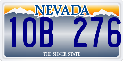 NV license plate 10B276