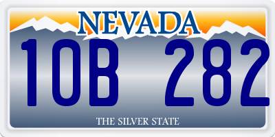 NV license plate 10B282