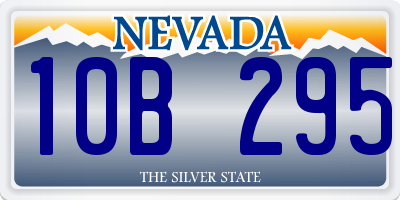 NV license plate 10B295