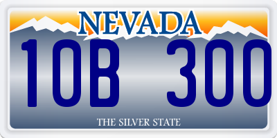 NV license plate 10B300