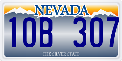 NV license plate 10B307