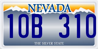 NV license plate 10B310