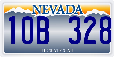 NV license plate 10B328