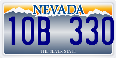 NV license plate 10B330