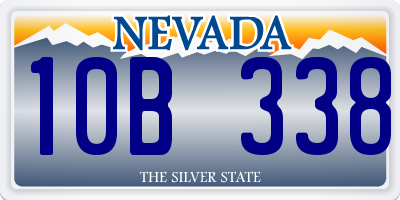 NV license plate 10B338