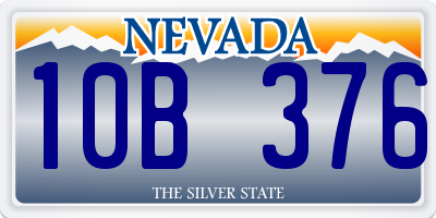 NV license plate 10B376