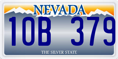 NV license plate 10B379