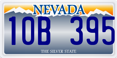 NV license plate 10B395