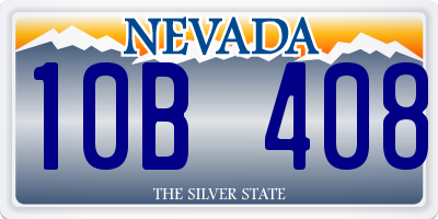 NV license plate 10B408