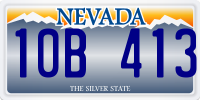 NV license plate 10B413