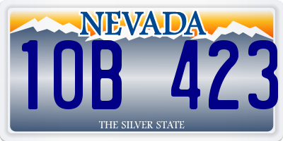 NV license plate 10B423