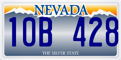 NV license plate 10B428
