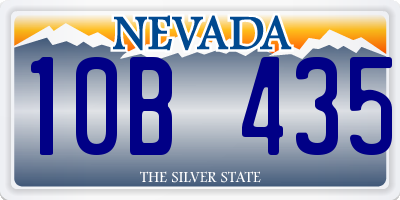 NV license plate 10B435