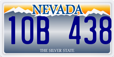 NV license plate 10B438