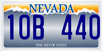 NV license plate 10B440