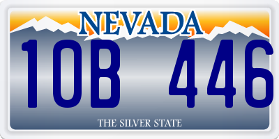 NV license plate 10B446
