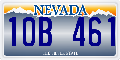 NV license plate 10B461