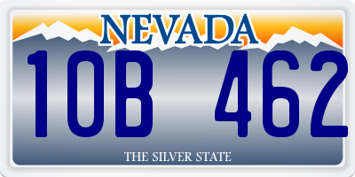 NV license plate 10B462