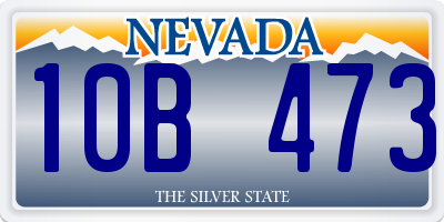 NV license plate 10B473