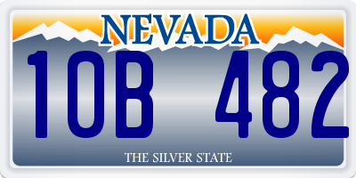 NV license plate 10B482