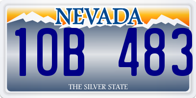 NV license plate 10B483