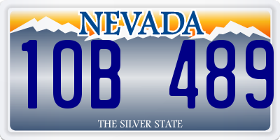 NV license plate 10B489