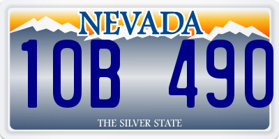 NV license plate 10B490