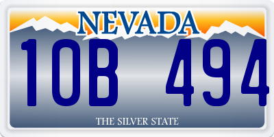 NV license plate 10B494