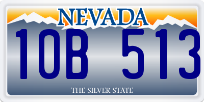 NV license plate 10B513