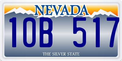 NV license plate 10B517