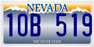 NV license plate 10B519