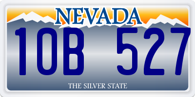 NV license plate 10B527