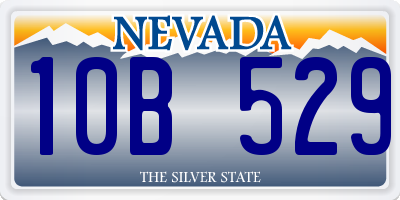 NV license plate 10B529
