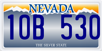 NV license plate 10B530