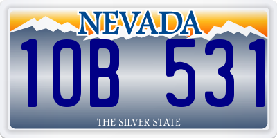 NV license plate 10B531