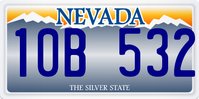 NV license plate 10B532