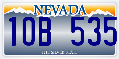 NV license plate 10B535