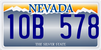 NV license plate 10B578